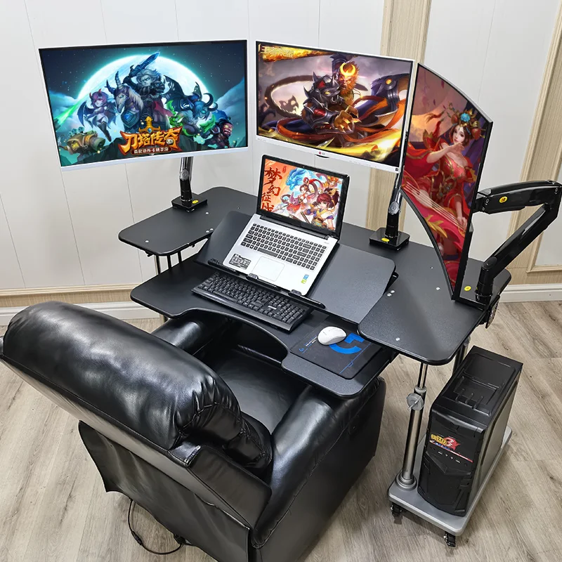 

Cabin first class space capsule computer table mobile lifting bracket home folding table desk lazy desktop e-sports table