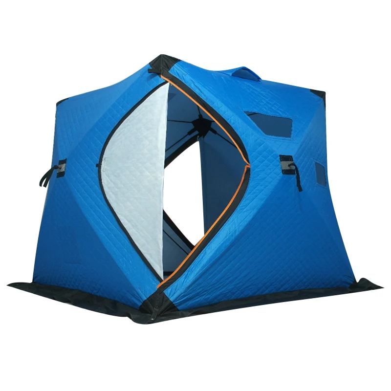 

Portable Ice Shelter Fishing Tent 4 person camping cube tent instant setup winter tent