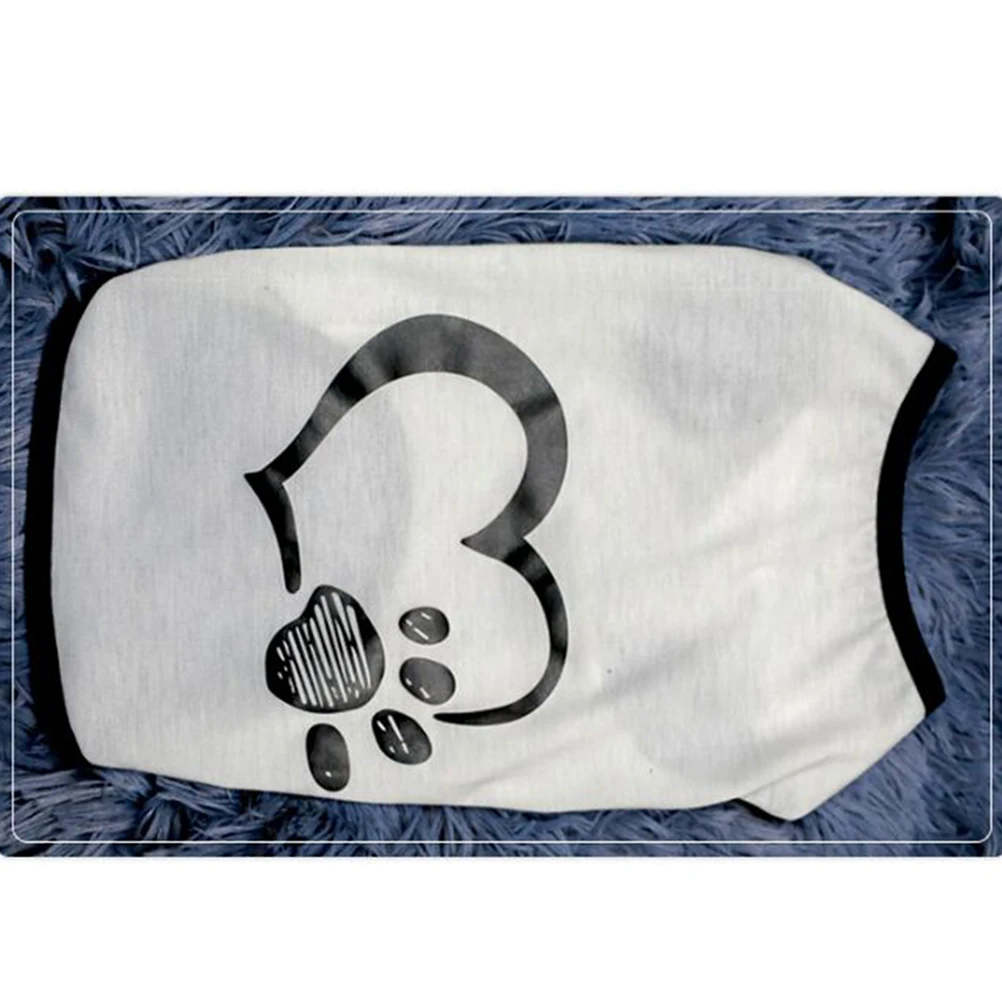 

Dog Vest Pet Apparel Summer Clothing for Small Dogs Sleeveless Bridegroom Party Heart Footprint Pattern Cool Fashion