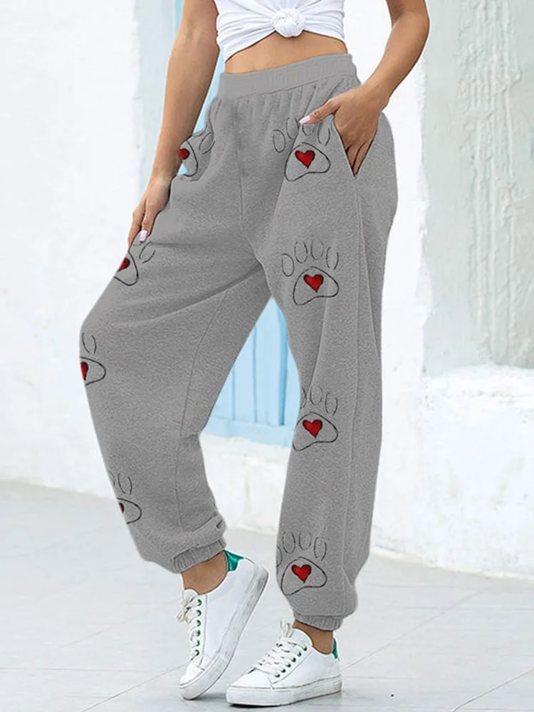 Spring Autumn Sweatpants Women's Fashion Sport Pants Gray Sweat Pantalones New Casual Harem Jogger Baggy Ovresize 5xl Trousers