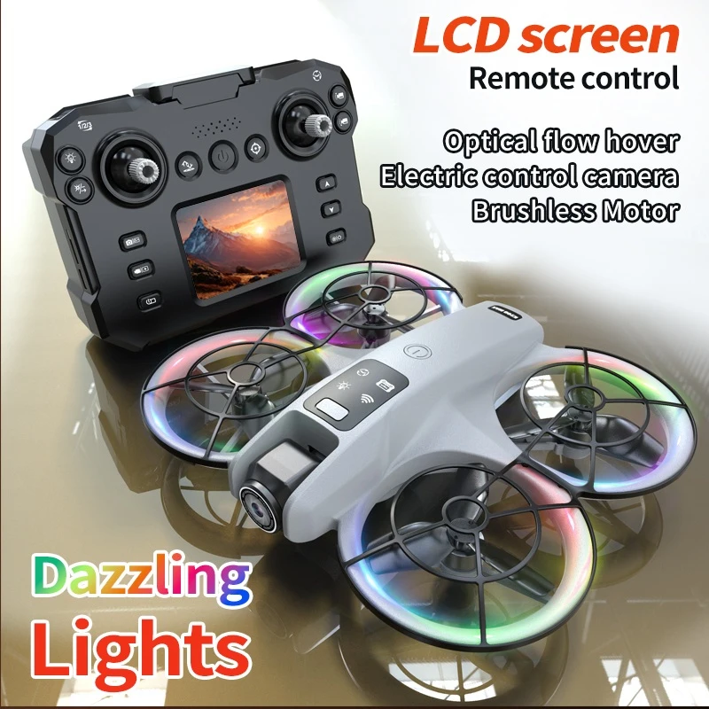 ESC 8K 180 °   Fotocamera Grande Schermo Brushless WIFI FPV RC Drone 2.4G Flusso Ottico Illuminazione Protezione Completa Telecomando Quadcopter