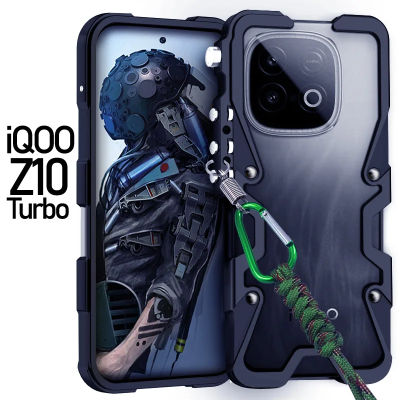 

Модная роскошная рамка для телефона из алюминиевого сплава, прочная и устойчивая к падениям для Vivo IQOO Z10 Turbo Pro Z9 Turbo Plus