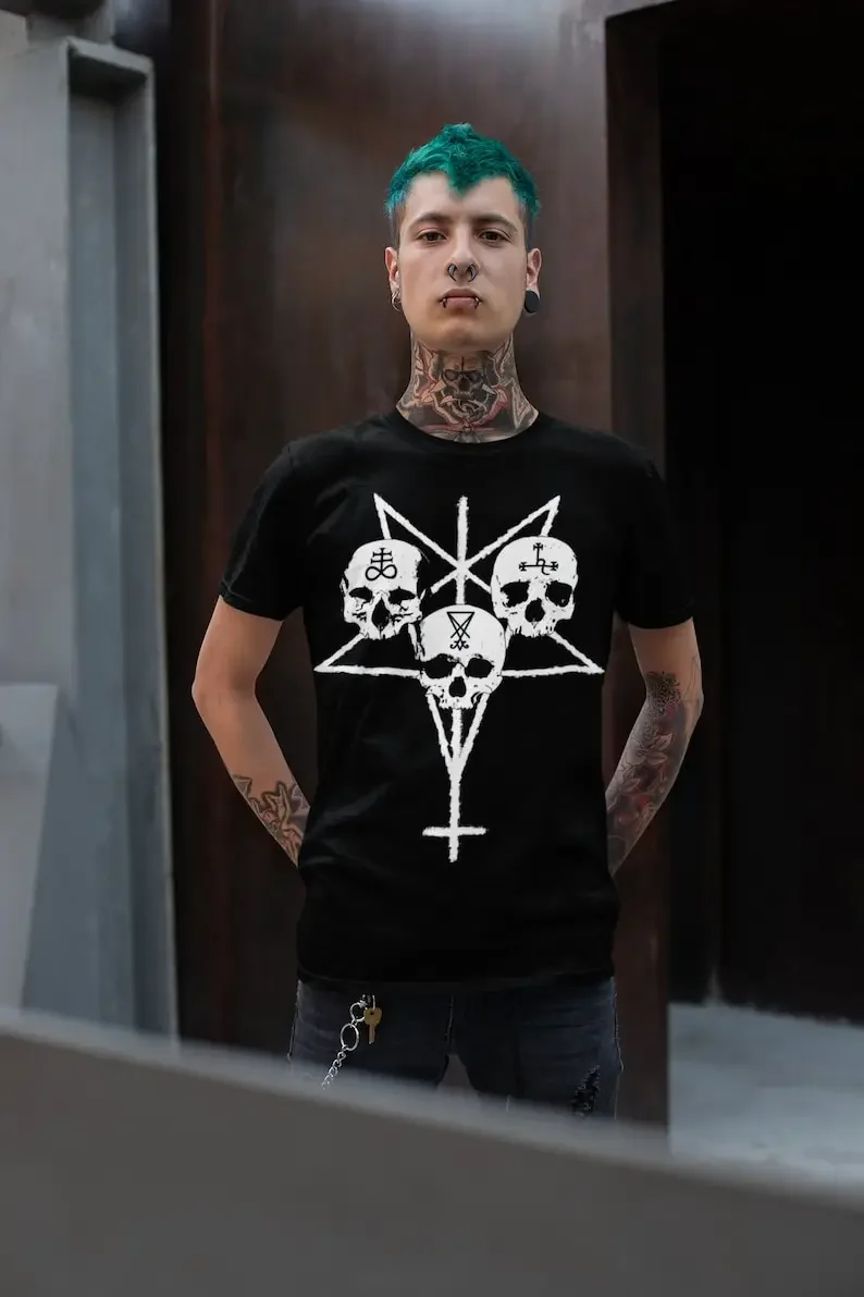 Black T-shirt Unholy Trinity, Leviathan, Lucifer, Lilith