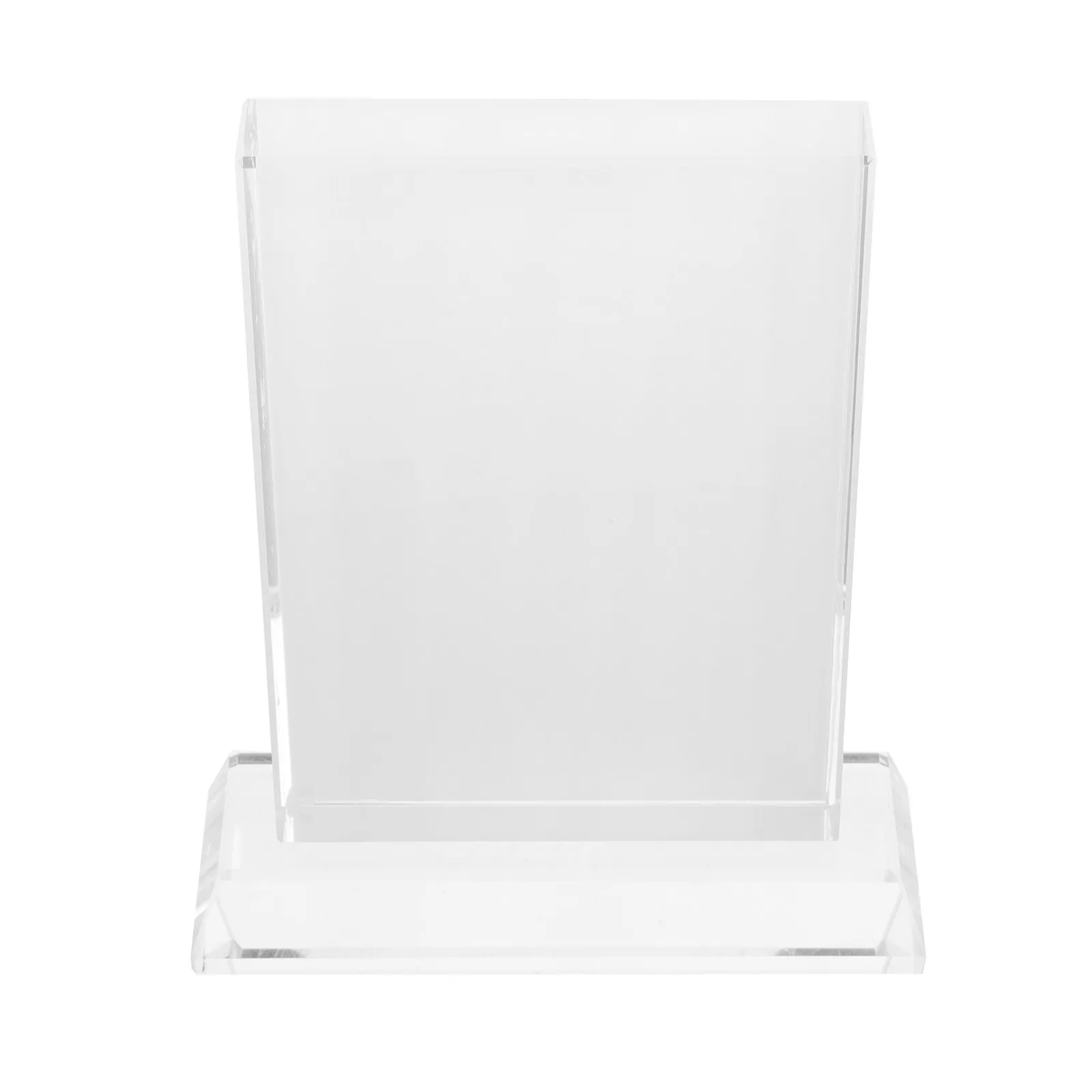 Single Side Clear Crystal Photo Frame Sublimation Blank DIY Plaque for Home Office Desktop Picture Decoration Crystal Plaue