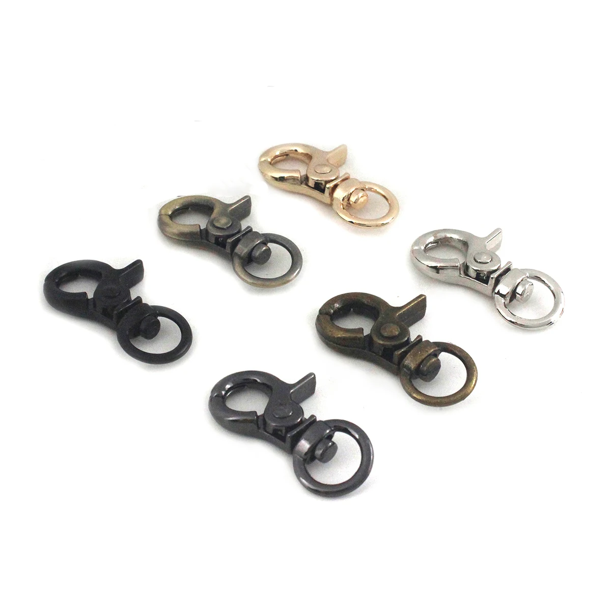 1x Metal Tiny Snap Hook Trigger Lobster Clasps Clips Spring Gate Leather Craft Tiny Pet Leash Bag Strap Webbing Keychain Hooks