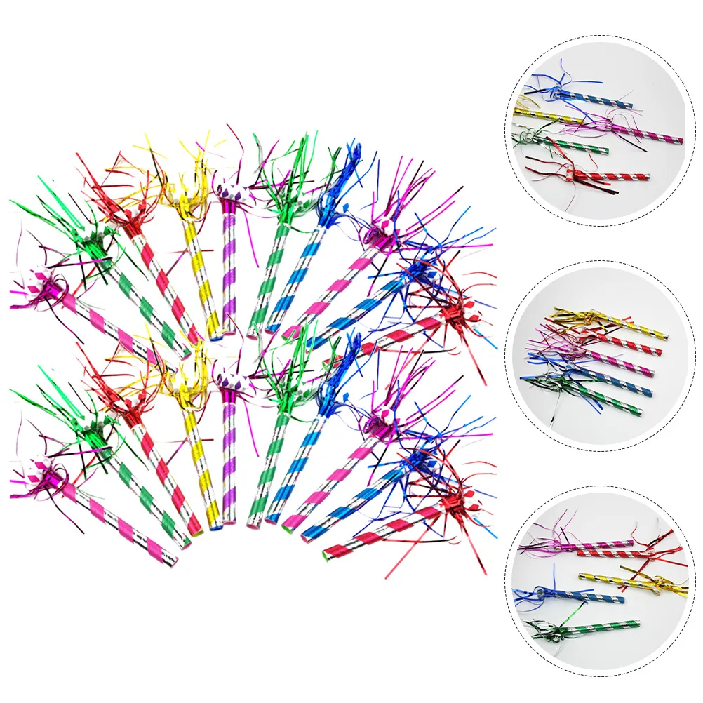 20 stks Party Blowers Noisemakers Heldere Kleur Muzikale Blowout Voor Verjaardag Festival Verzamelen Props Lichtgewicht Lawaaimakers