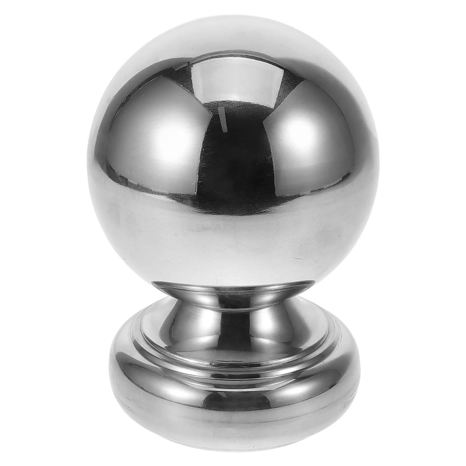 Stainless Steel Handrail Ball Lightweight Wear-Resistant Spherical Staircase Finial Indoor Stair Railing Decorative End Metal