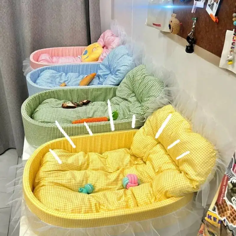 Cute Quality Durable Dog Kennel Durable Green Modern Indoors Dog Supplies Mattress Designer Camas Para Perros Dog Furniture