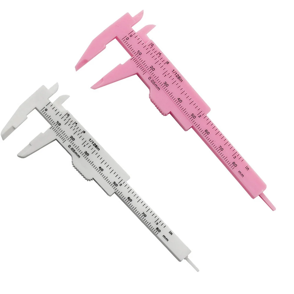 2 pçs calibre de pinça mini vernier caliper medição precisa design compacto fácil de transportar construção leve 10.7*4.5 cm
