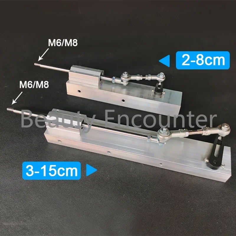 Telescopic Rocker Arm Actuator DIY Reciprocating Mechanism Push Rod Machinery Parts Linear Actuator Equipment Parts 3-15cm/2-8cm