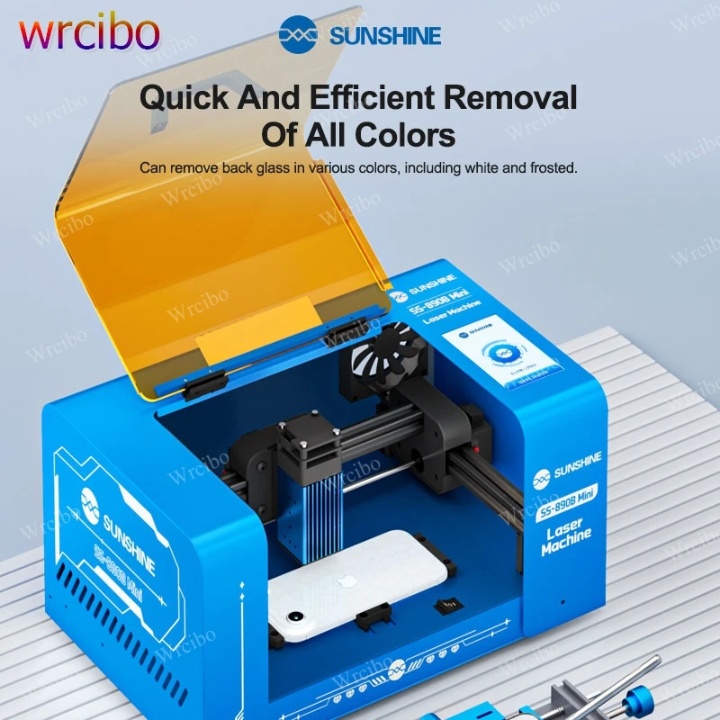 

SUNSHINE SS-890B Mini Laser Removal Machine,with Visual Chamber /Touchscreen Control for Phone Screen/Back Glass/Bracket Removal