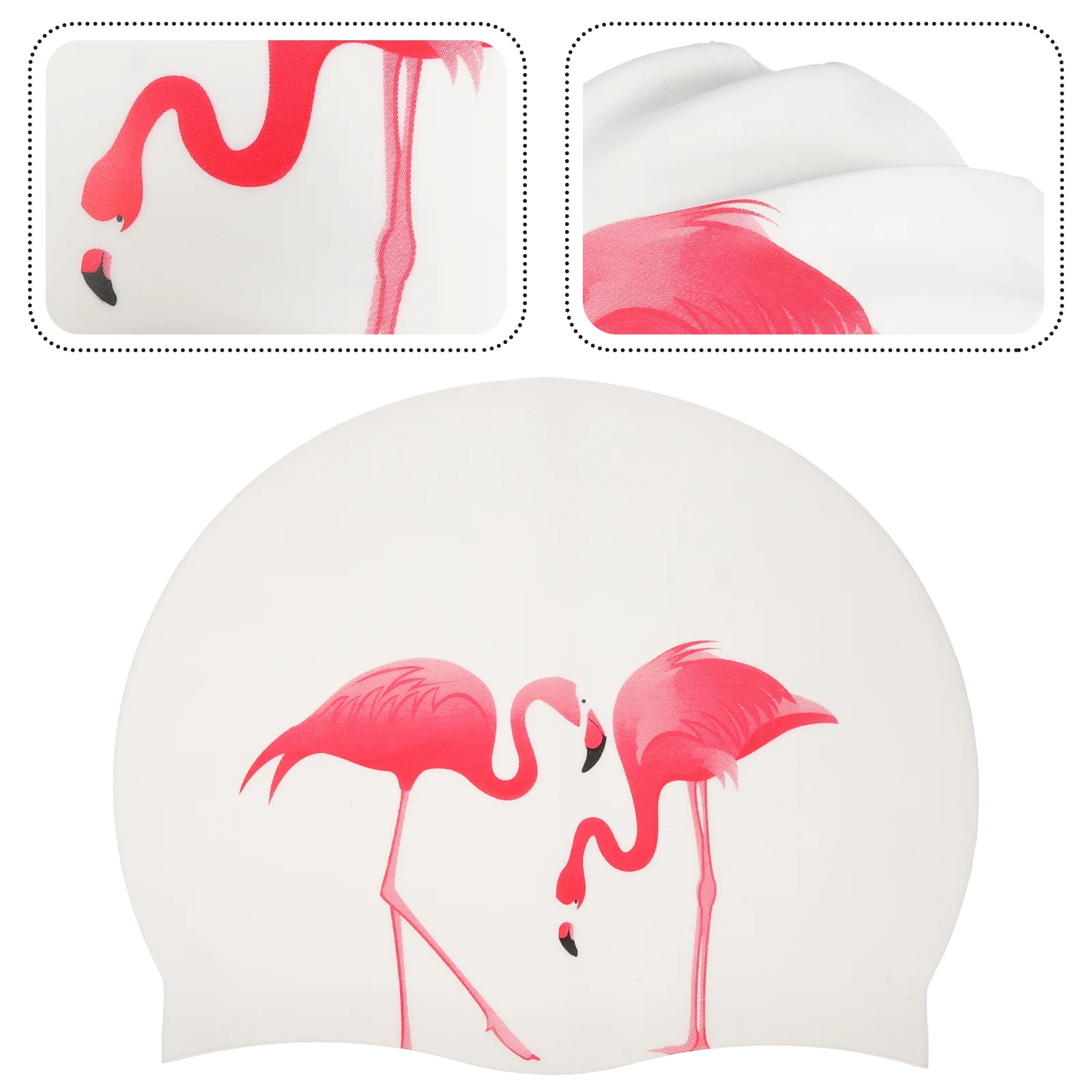 

Summer Cap Waterproof Silicone Swimming Large Hat Fashion Women Girls Bathing Suit