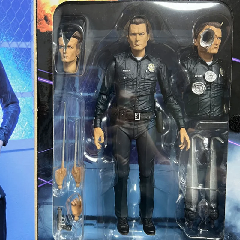 Original In stock  NECA Terminator 2 T1000 Liquid Metal Man 7 inches Action Figure Model Toy Gifts