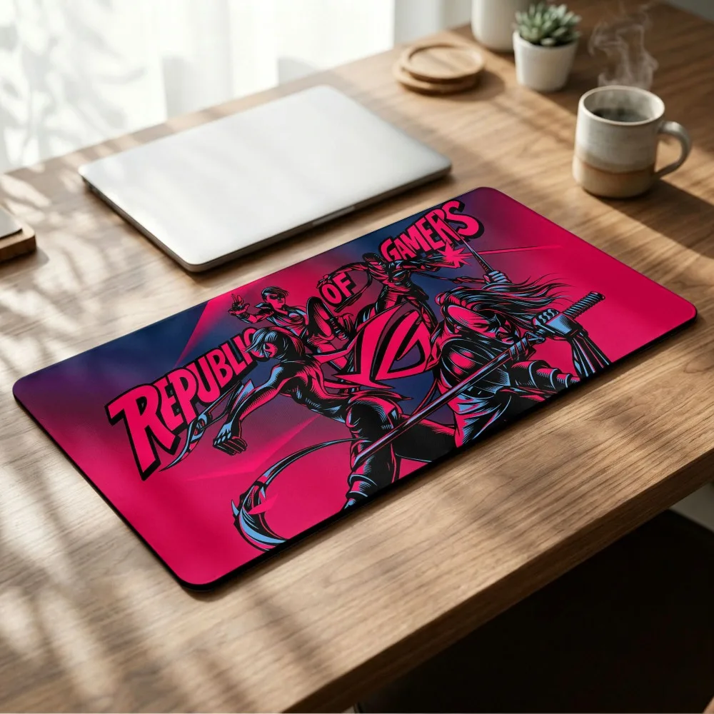 Tapis de bureau gaming ROG, tapis de table gaming, tapis de souris décoratif personnalisé pour bureau, organiseurs et plateaux de bureau, tapis de souris