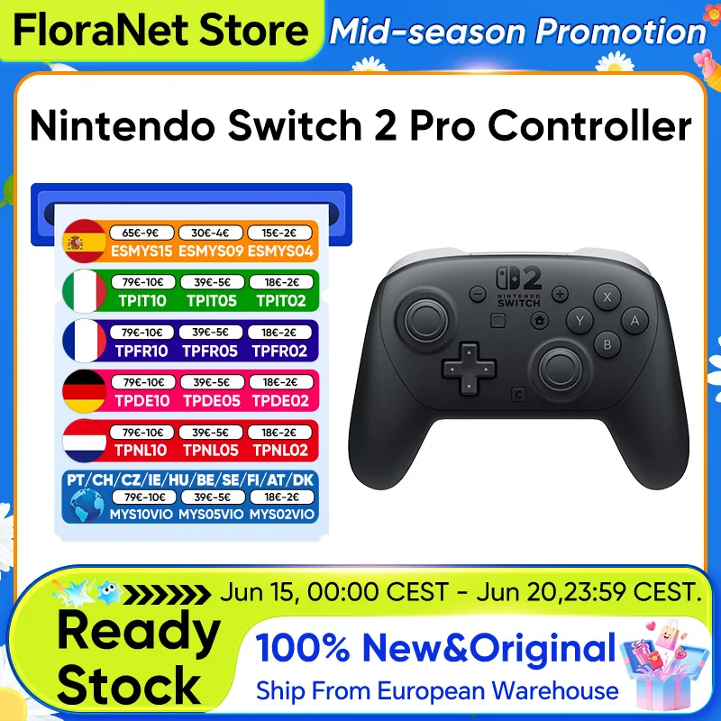 Nintendo Switch 2 Pro Controller Draadloos Nieuw Met Gl/Gr Achterknoppen Geoptimaliseerde Knopindeling Precieze Gaming Controller voor Ns2
