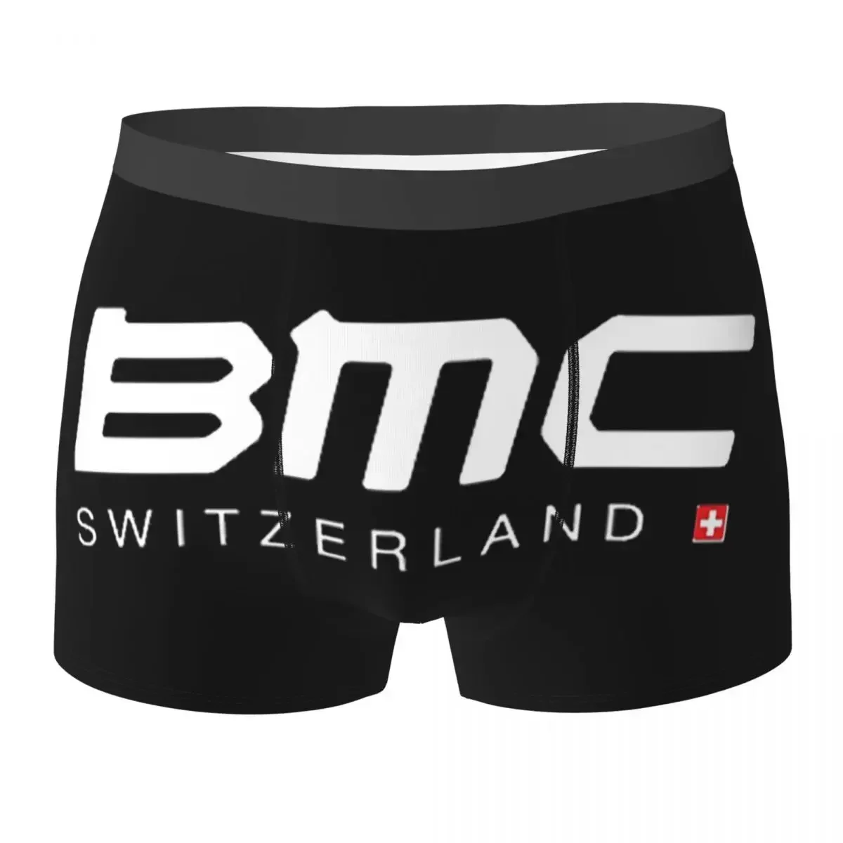 Boxer Underpants Shorts BMC Switzerland Bikes Bicycle Logo Classic Essential Panties Male Breathable Underwear for Homme Man