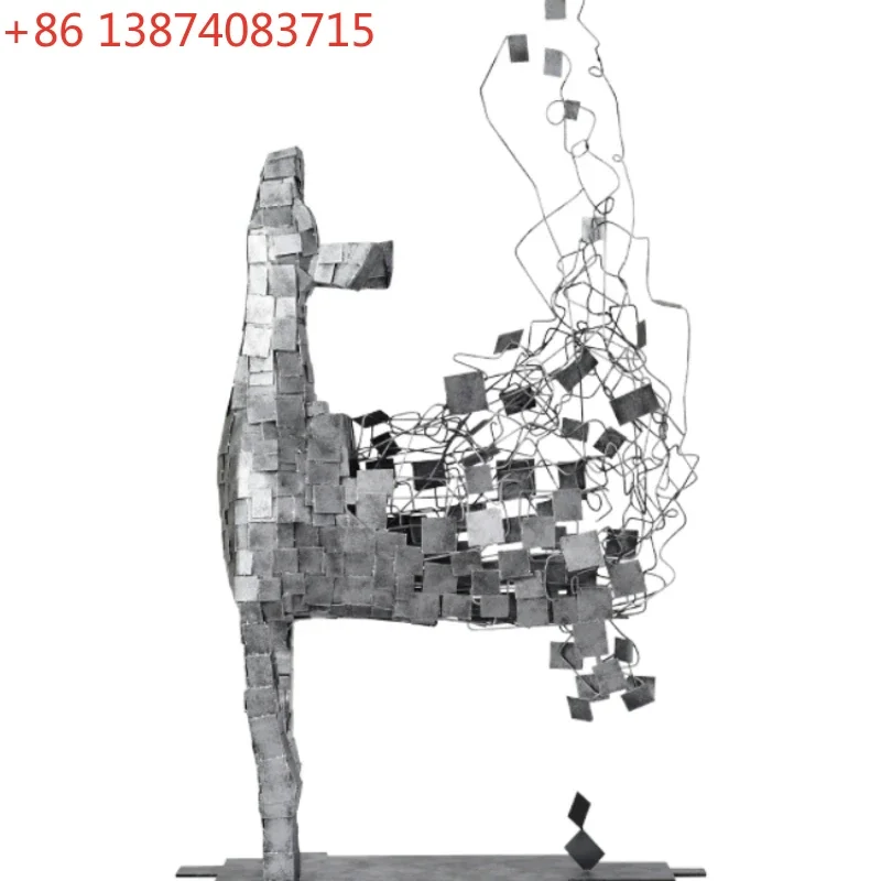 Large Floor Artwork Sculptured Ornaments Hotel Sales Office Model Room Lobby Corridor Display Stand Modern Furnishings