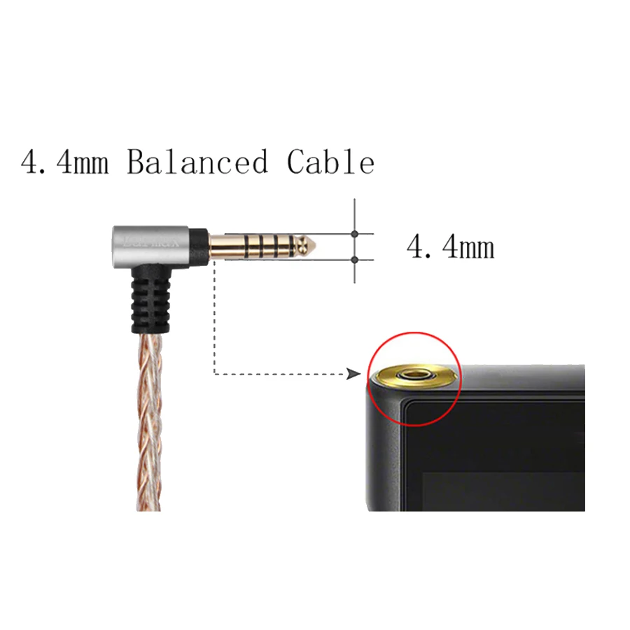 B04C-4FT/6FT 4.4mm BALANCED Audio Cable for SONY MDR-XB950N1 XB950B1 XB950 MDR-1A 1ABT 1ADAC 100ABN S12B1 HEADPHONES(1.2M)