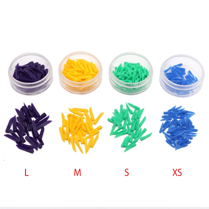 

1box Round box plastic tooth tip gap wedge plastic tooth tip gap dental material disposable plastic tooth gap wedge