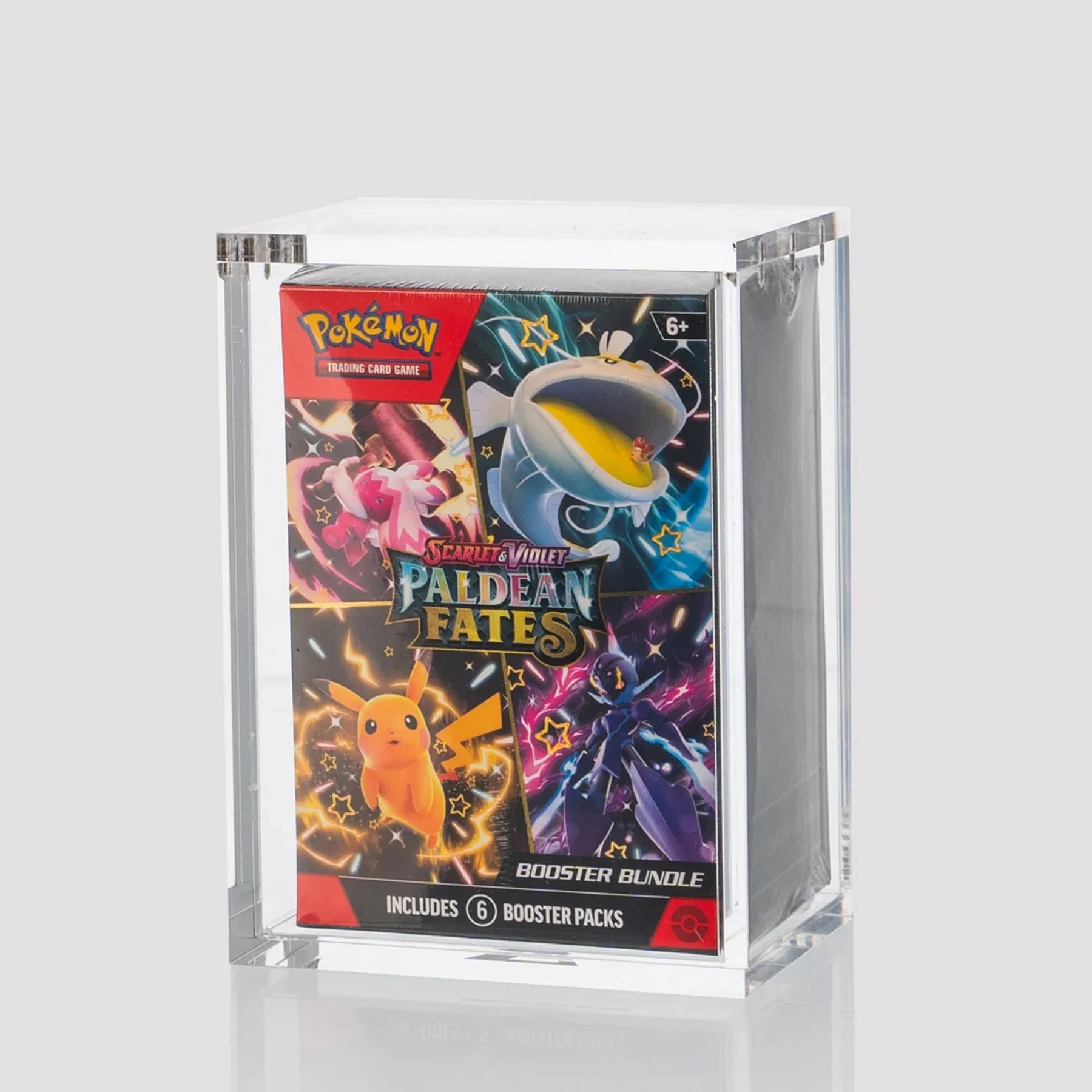 pokemon booster box protector Premium Colored Acrylic Pokemon Booster Box Case – Crystal TCG main image 1