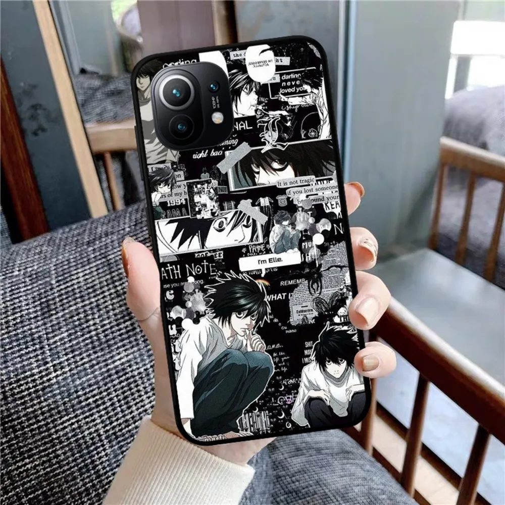 L Lawliet Death Note Phone Case For Xiaomi Mi 5X 8 9 10 11 12 lite pro 10T PocoX3pro PocoM3 Note 10 pro lite