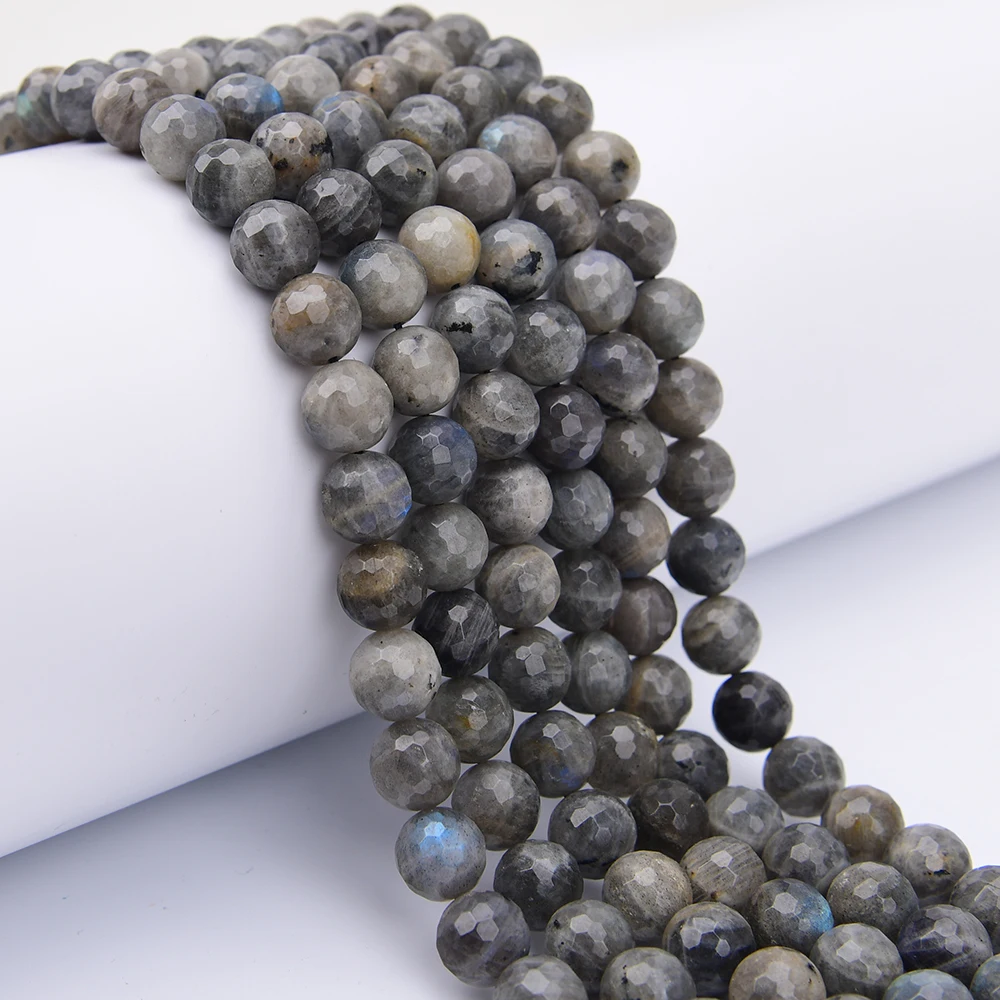 

Бусины из натурального лабрадорита APDGG, 12 мм, граненые, круглые, на нити 15,5 дюймов, для изготовления украшений своими руками