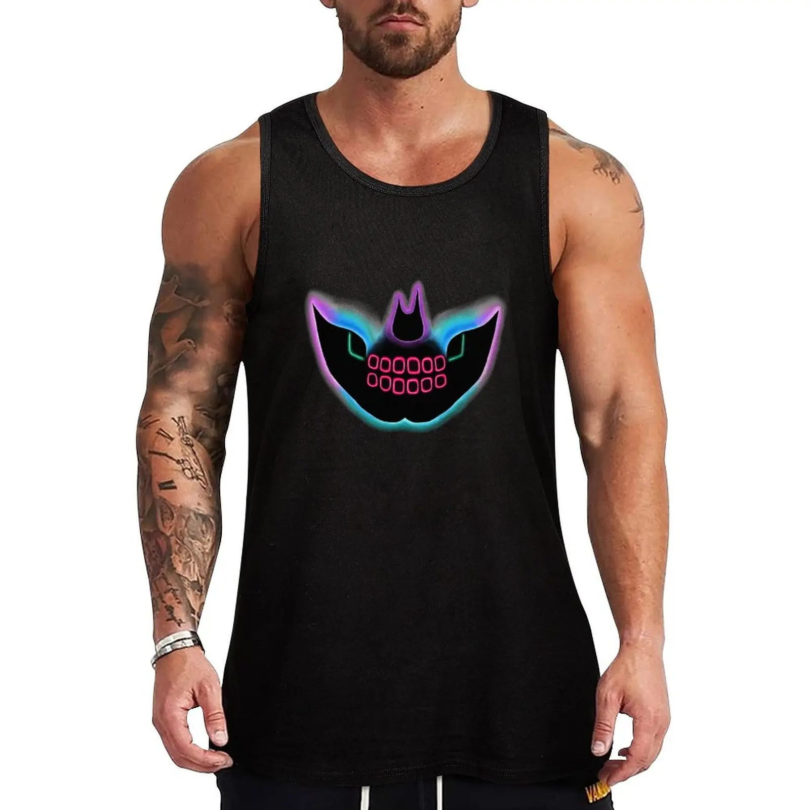 

Neon Mask Tank Top T-shirt for fitness sleeveless shirt man gym vest for men