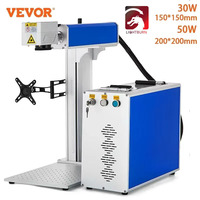 VEVOR 30W 50W  Fiber Laser Marking Machine Fiber Laser Engraver Cutting Gold Silver Ring Optical Fiber Laser Engraving Machine