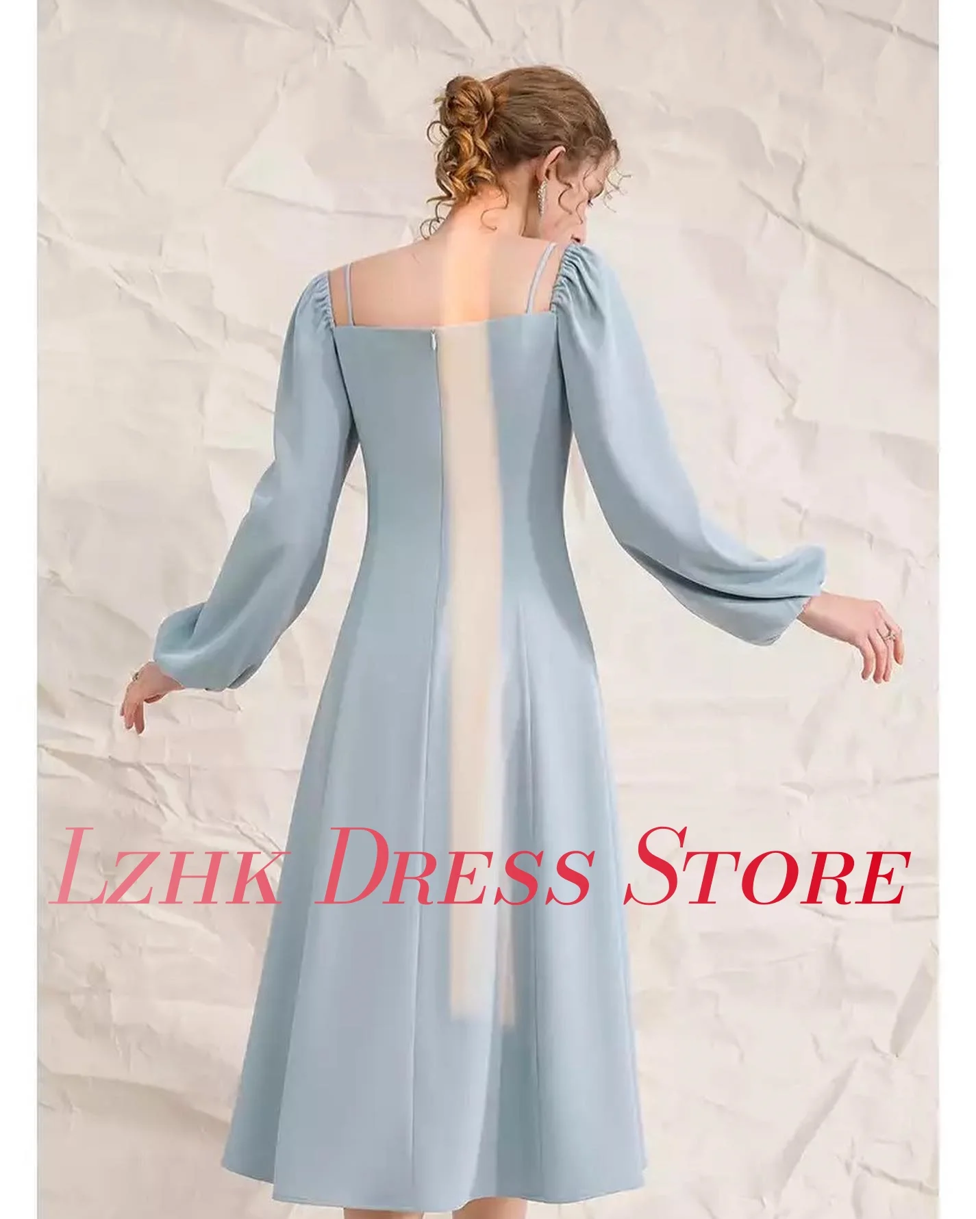 تخصيص رشيقة جيرسي ألف خط كريستال الزهور الكشكشة مساء اللباس مزاجه طويلة الأكمام الحبيب فساتين لحضور الحفلات الموسيقية