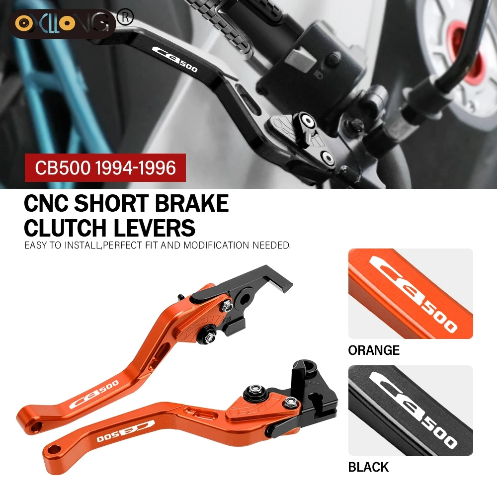 

CNC Aluminum Motorcycle Short Brake Clutch Levers Accessories Parts For HONDA CB500 1994 1995 1996 CB500