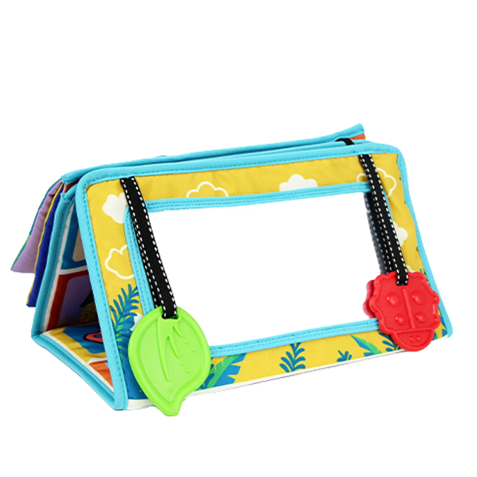 

Tummy Time Floor Mirror Double High Contrast Play Activity Mat Crinkle Toys Tummy Time Mirror Toys For Infants Boys And Girls