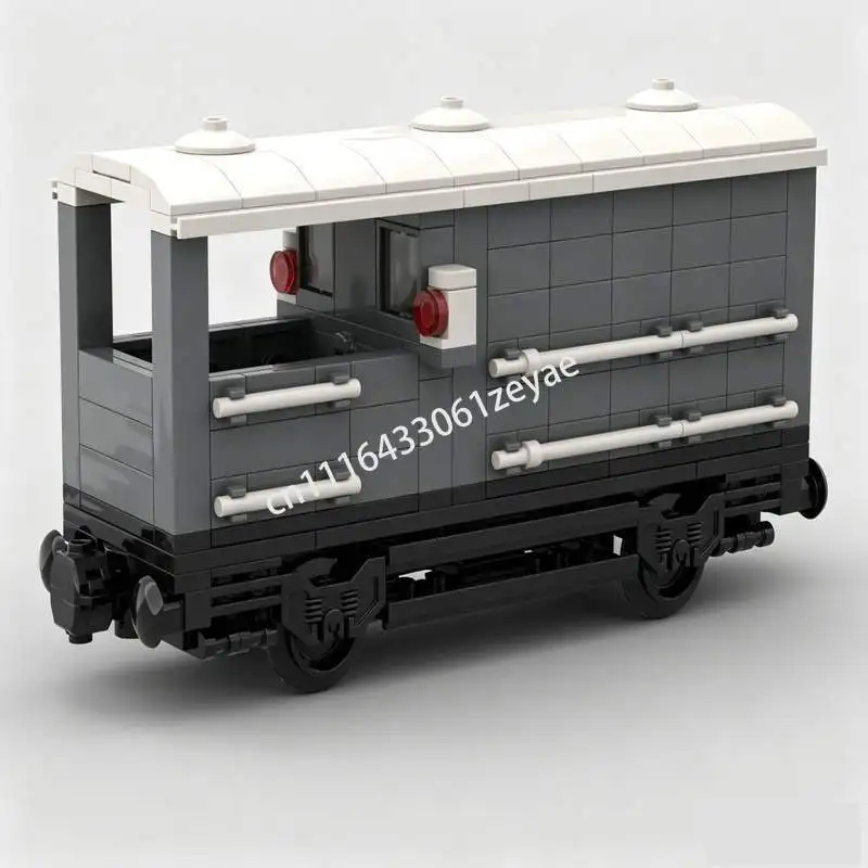 332PCS Toad Brake Van Railway Model Custom Puzzle Building Blocks DIY Assembly Train Cargo Toy Popular Gift Collection Display