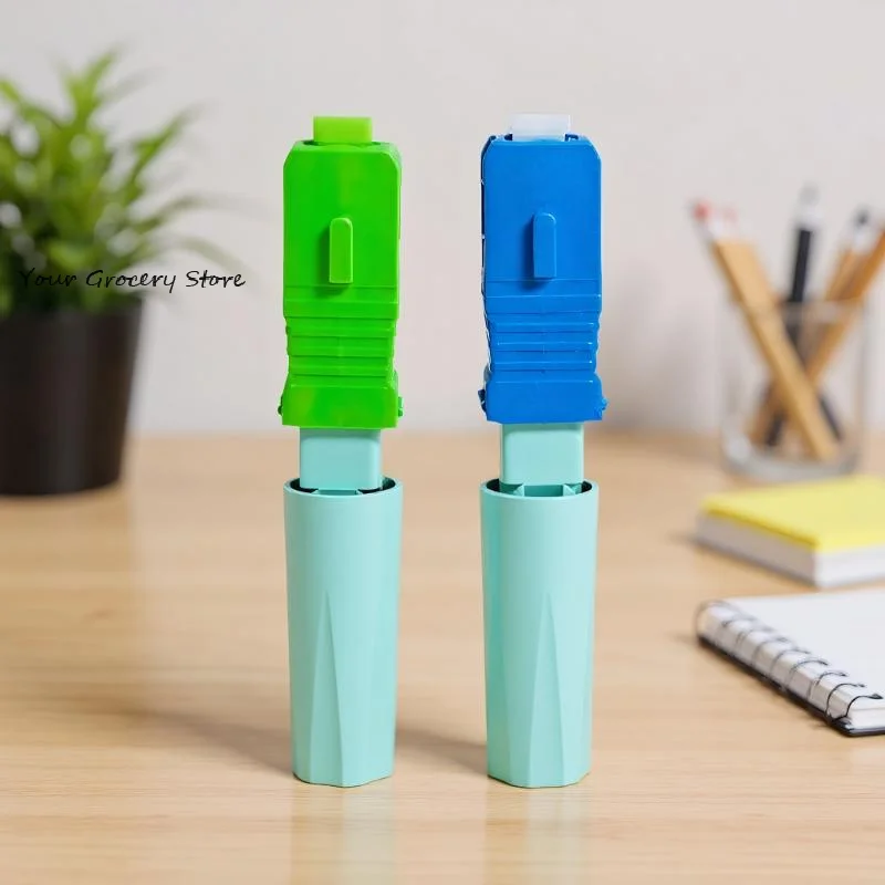 SCUPC/APC Optical Fiber Quick Connector Fiber Optic Cold Splicing FTTH Tool Fiber Cold Connection Field Assembly Fast Connector