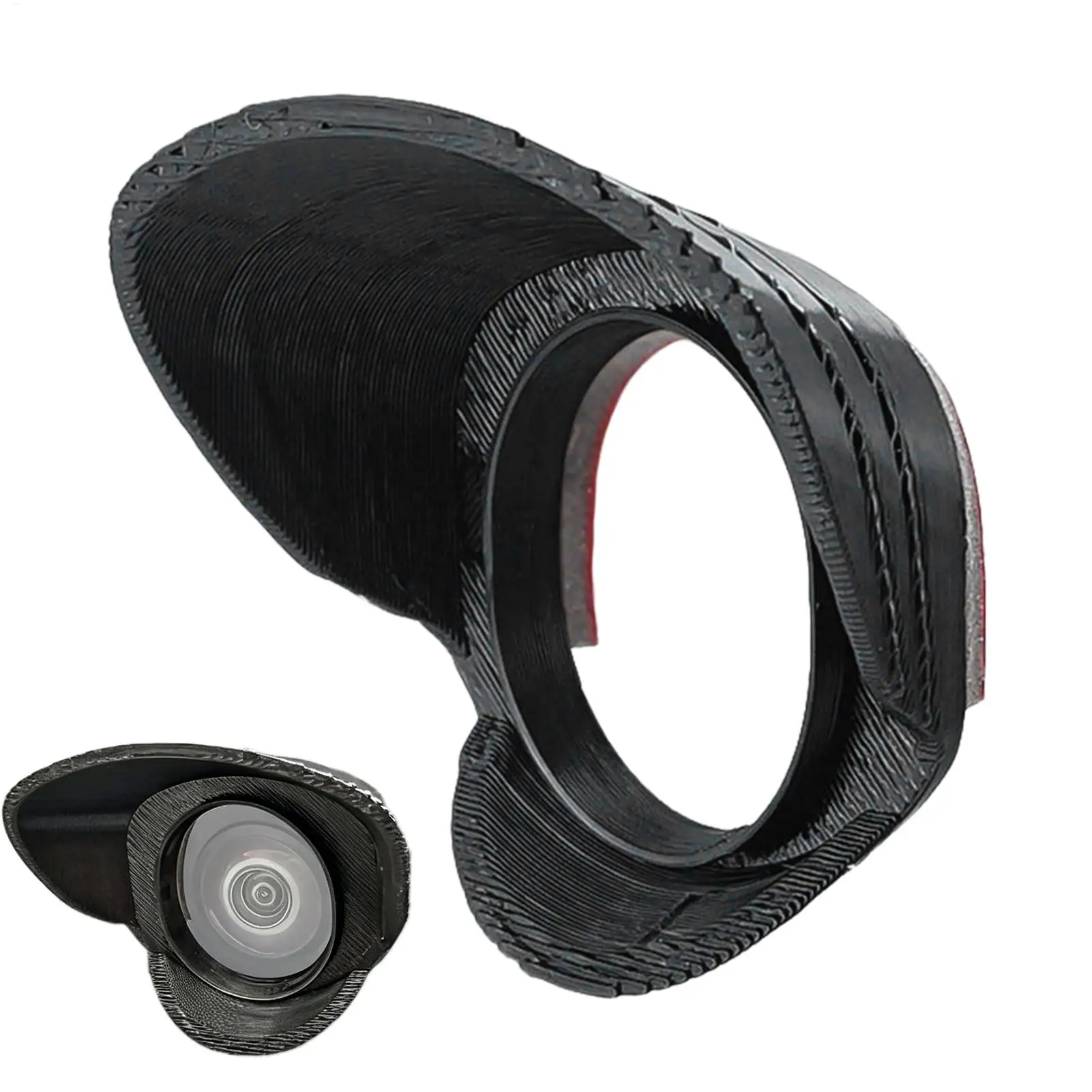 Car Backup Camera Rain Shield Adhesive Waterproof Curved Lens Hood Cars Rear View Backups Cameras Cover for Outdoor Driving