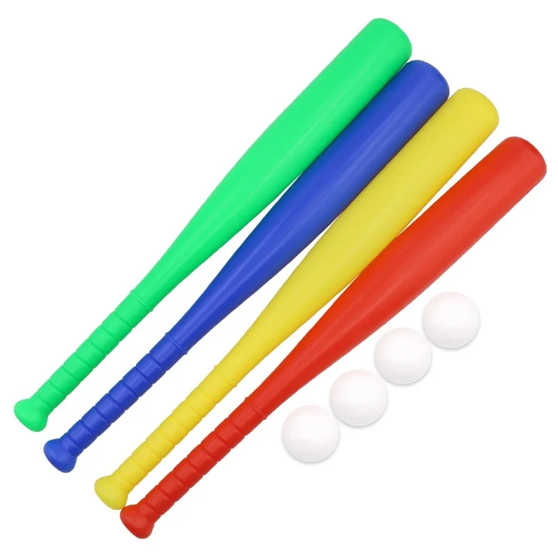 Children's Baseball Leisure Sports Toy Plastic Lightweight Baseball Bat Simulation Mini Baseball Outdoor Toy for Beginners