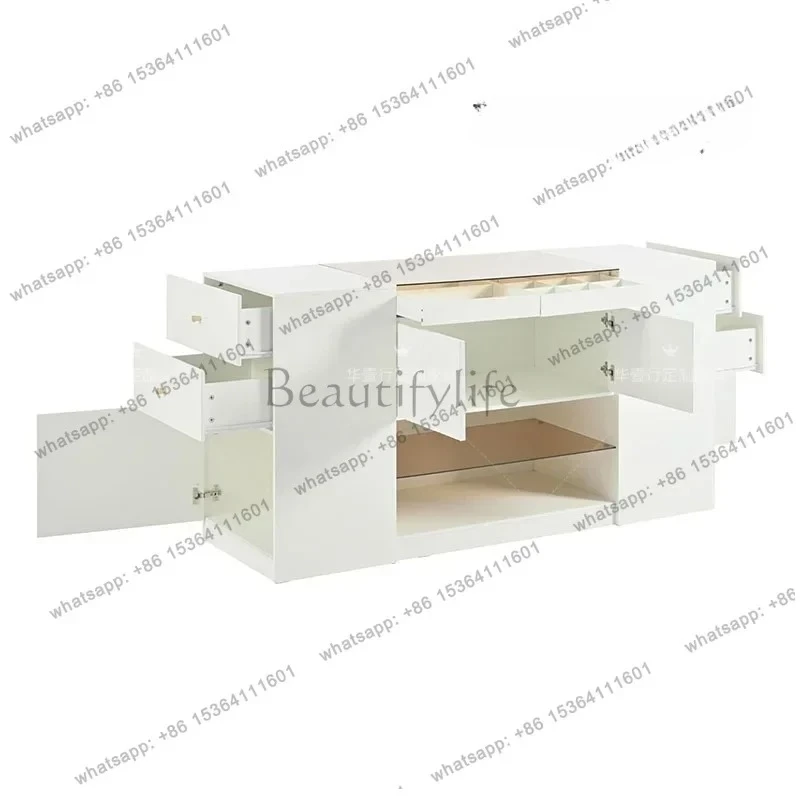 

French Cream Wind Solid Wood Dresser French Retro Makeup Table Bedroom Storage Cabinet Makeup Table Customization