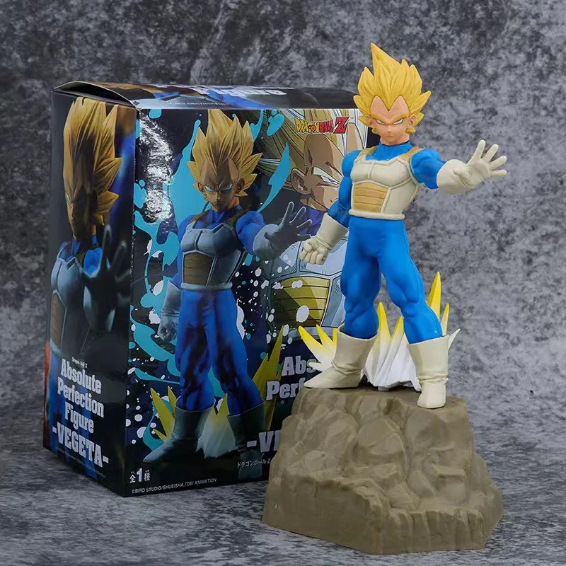 23CM Anime Dragon Ball Z Vegeta Absolute Perfection Figure APF Anime Model Toy Gift Collection Action Figure PVC