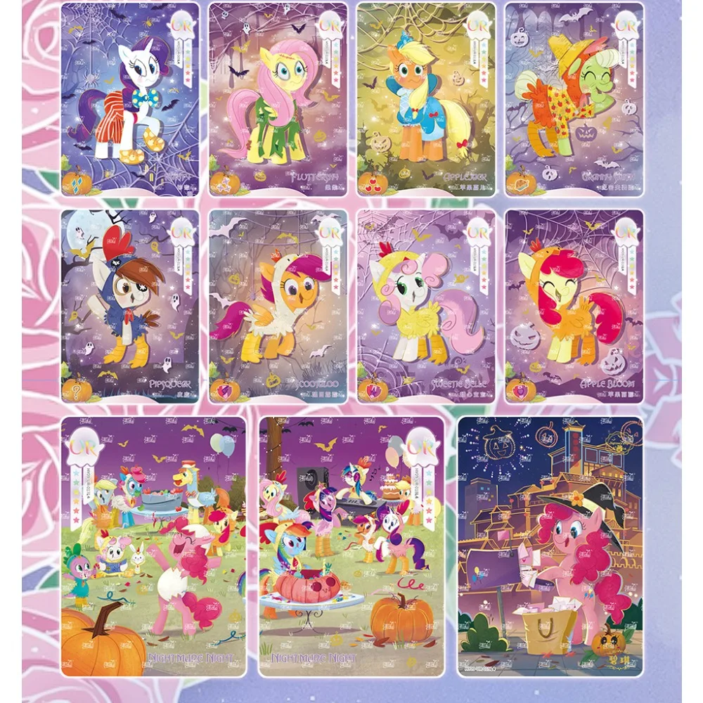 KAYOU Genuine My Little Pony Collection Cards Elegant Gorgeous Visual Art Design Popular Animated Characters Cards Children Gift