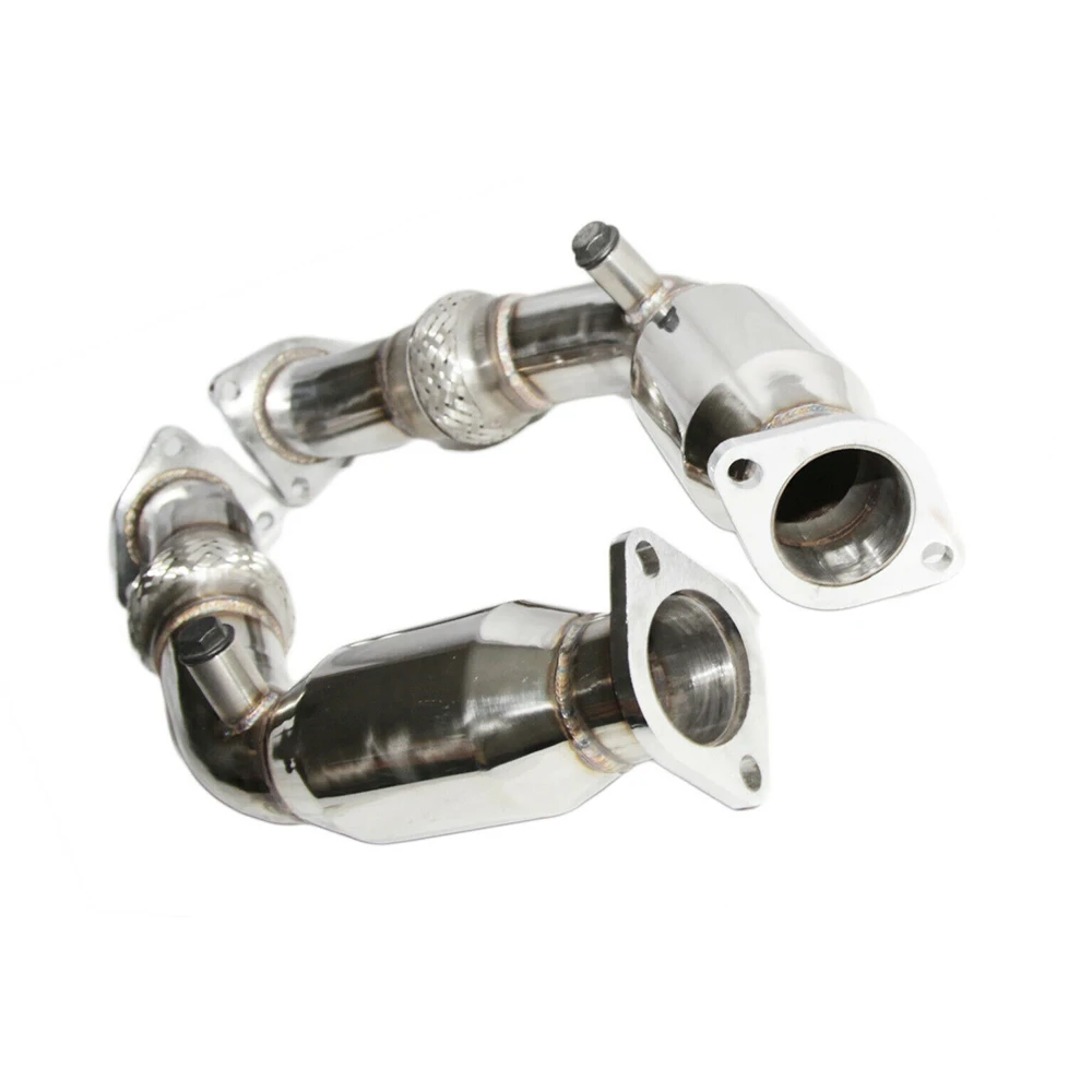 Downpipe SS com Flexpipe para NISSAN 07+ 350z FX35 Q50 VQ35HR Sem Catalisador