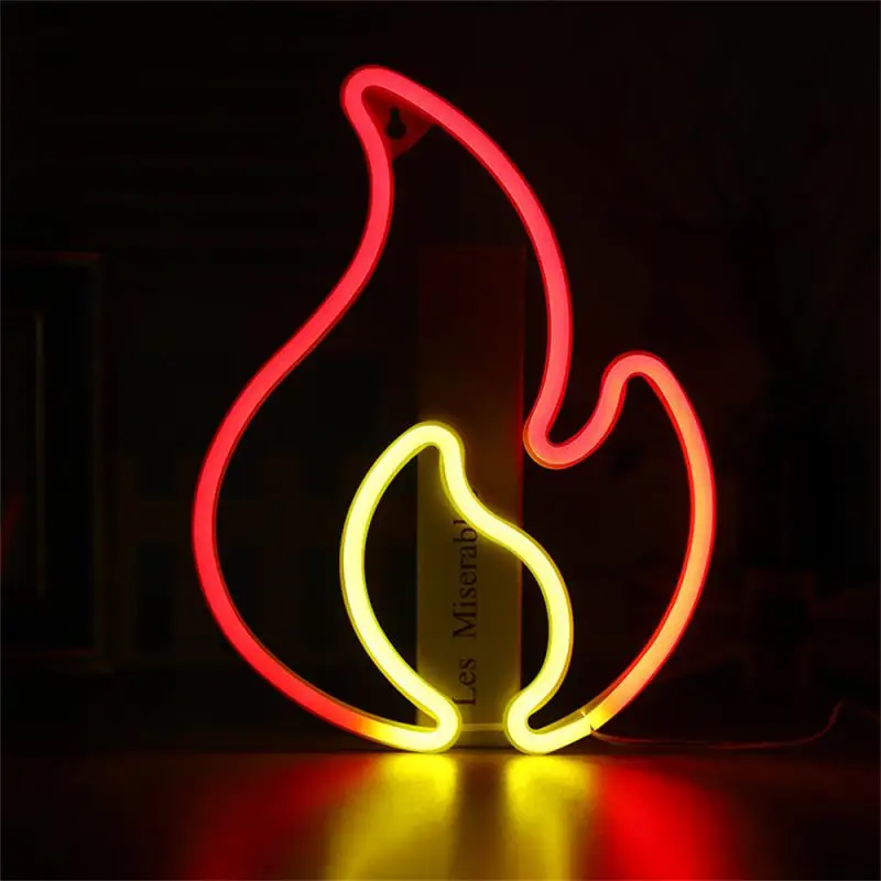 

Christmas Lights Creativity Decorative Lighting Night Light Flame Neon Sign Soft And Warm Light Led Styling Light Lighting Pvc