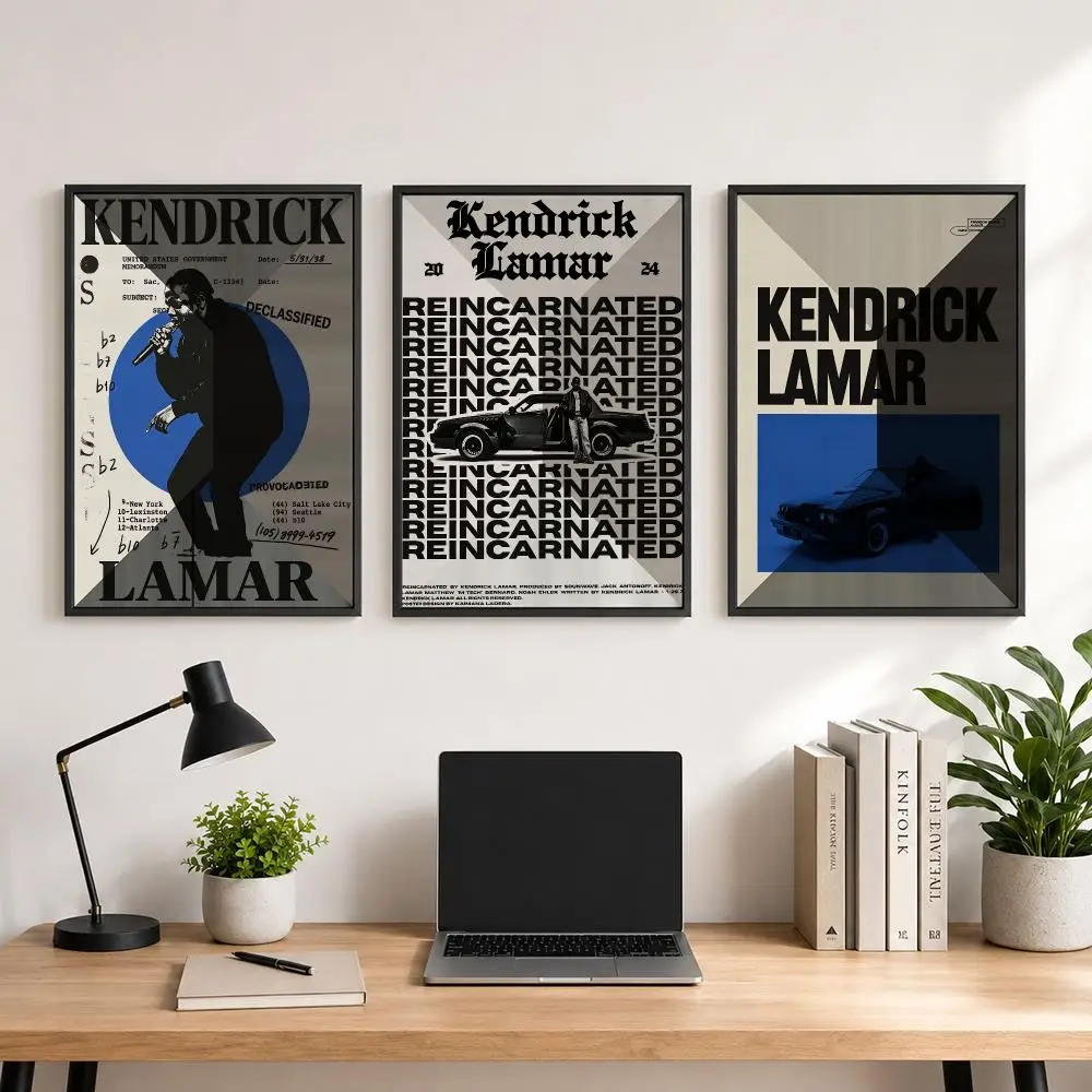 music Kendrick Lamar Poster Poster Large Unframed Wall Art Modern Minimalist Decor Print for Living Room Home