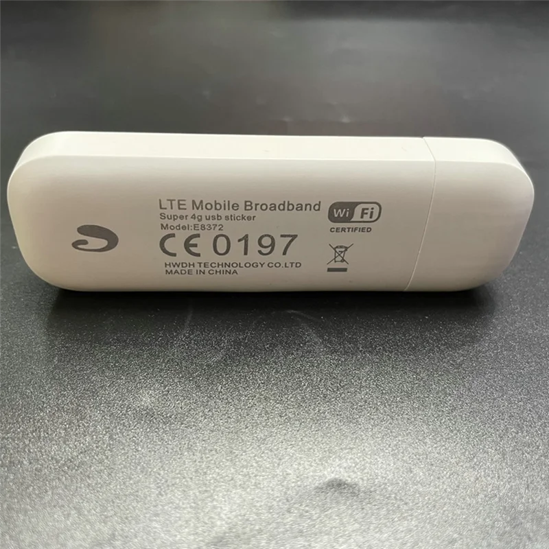 

E8372 4G USB WIFI Dongle E8372H-153 Маршрутизатор 4G SIM-карта Беспроводной маршрутизатор 150 Мбит/с Порт внешней антенны с 2 антеннами