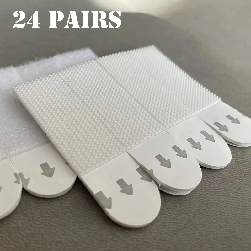 12/24pairs إطار الصورة تحديد منصات شرائط لاصقة قابلة للإزالة لا ضرر على الحائط لصورة معلقة مهرجان الديكور الشريط #1