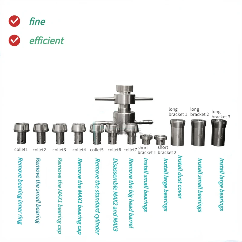 Dental High-Speed handpiece Repair Tools Bearings Cartridge Turbine Disassembly And Installation Maintenance Tool Dental Tools