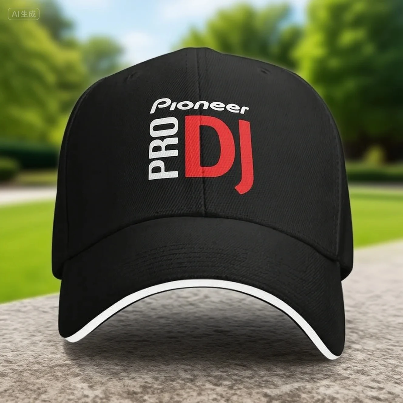 Polyester Pioneer DJ Cap Polyester Casual Alphabet Lightweight Non-Stretch Summer Baseball Cap for Women Men Outdoor