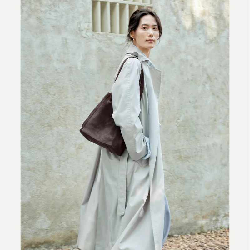 حقيبة دلو من الجلد الناعم من Qiuzhen حقيبة كروس كلاسيكية للركاب مع تصميم ذو سعة كبيرة بين الوالدين والطفل #4