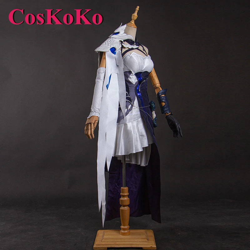 CosKoKo Bronya Zaychik Cosplay Anime Game Honkai Impact 3 Costume Sliverwing Elegant Uniform Dress Women Role Play Clothing S-XL