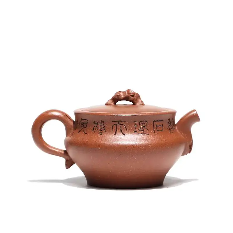 [Ge Family Sand Series]Yixing Premium Gift-Grade Original Mineral Purple Clay Teapot By Ge Junjian, High-End Tea Ware, Agarwood