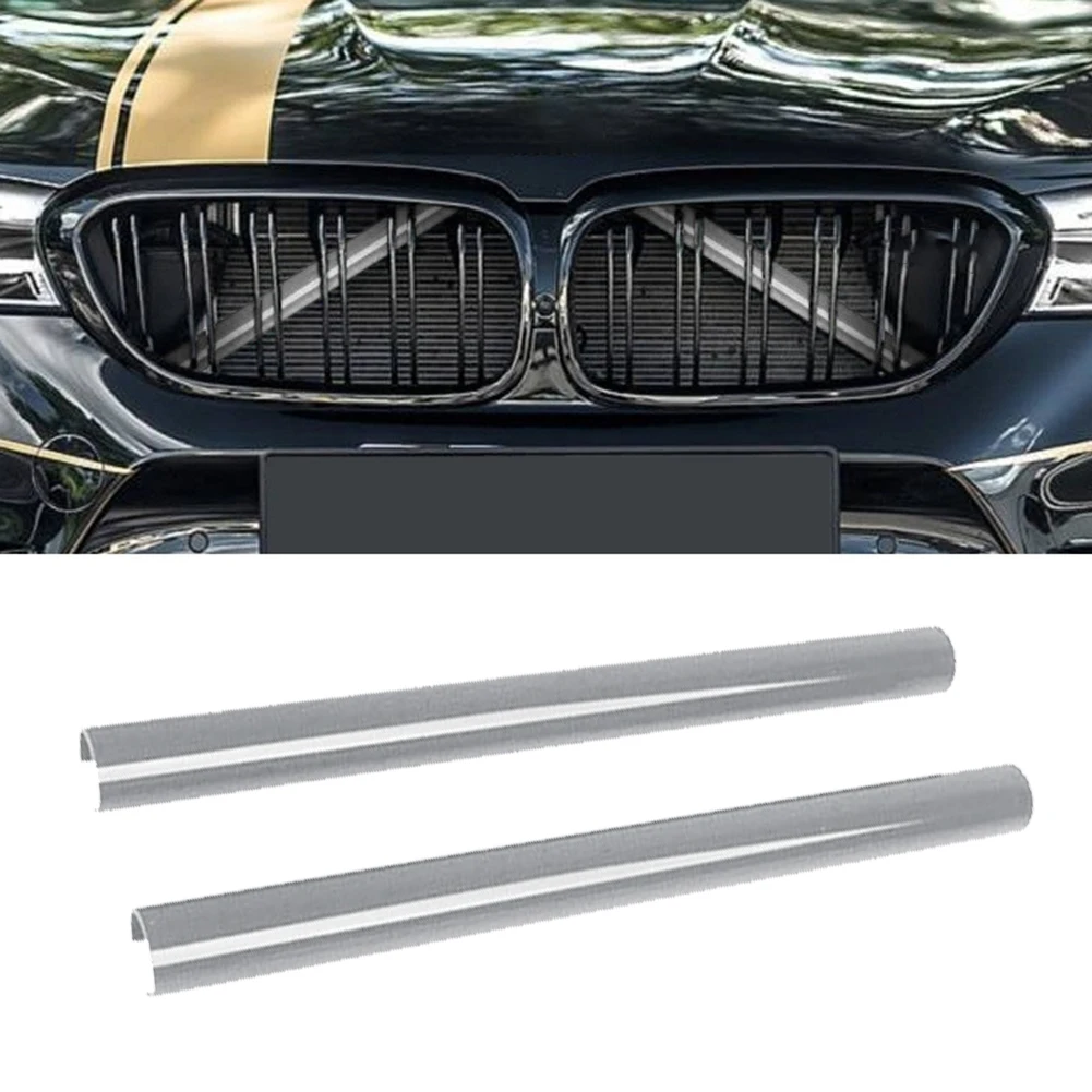 Automotive Trim Kit Front Grille Decorative Strips No Skill Required Installation Plug-and-Play Design Protective Trim Strips