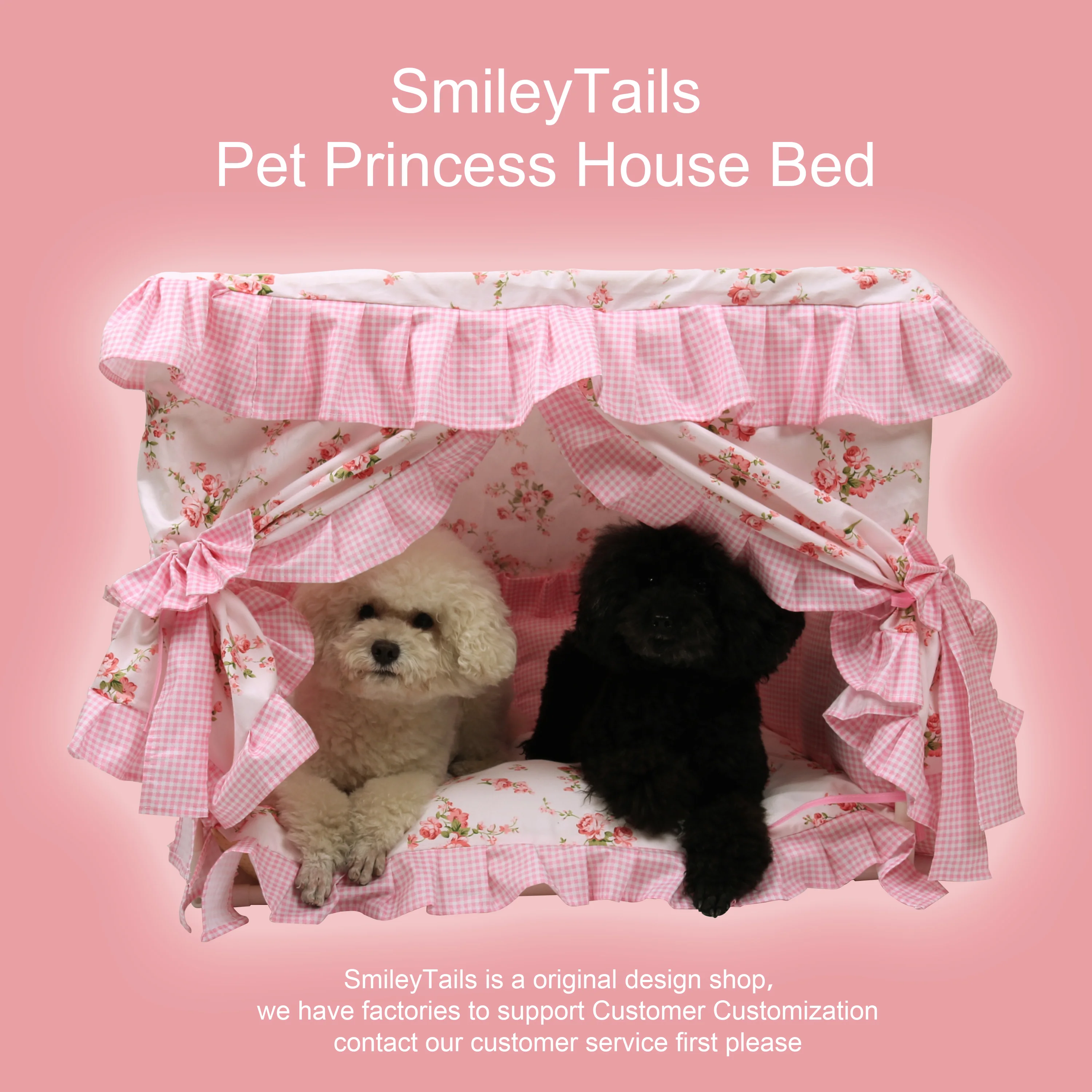 Pet Princess Luxury Deluxe House Fluffy Winter Warm Cozy Dog Cat Puppy Kitten Items Bed Sofa Kennel Nest Fleece Velvet